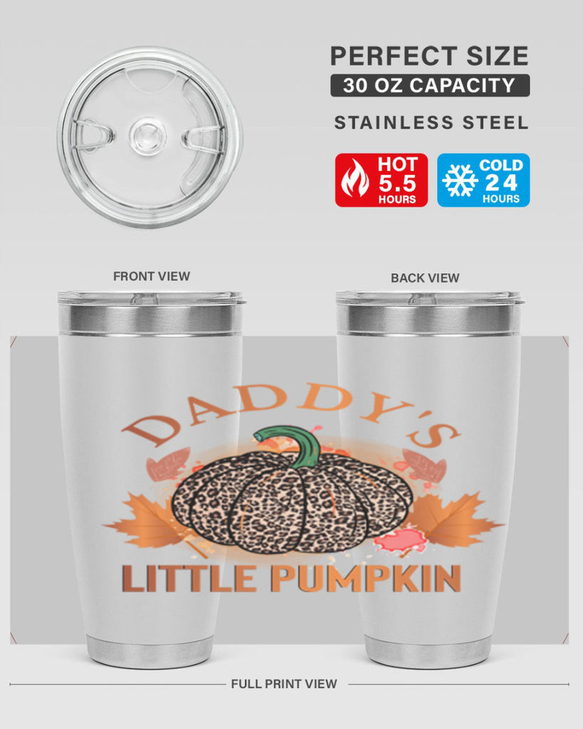 Daddys Little Pumpkin 67#- fall- Tumbler