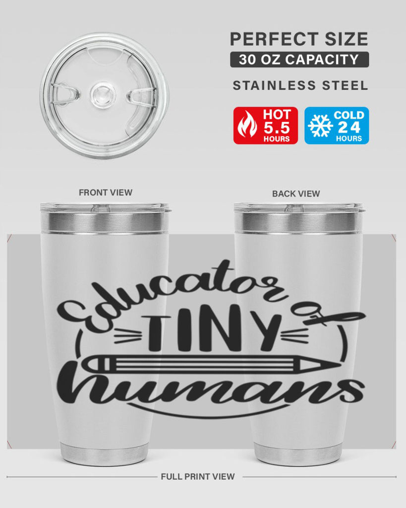 Educator Of Tiny Humans Style 76#- teacher- tumbler