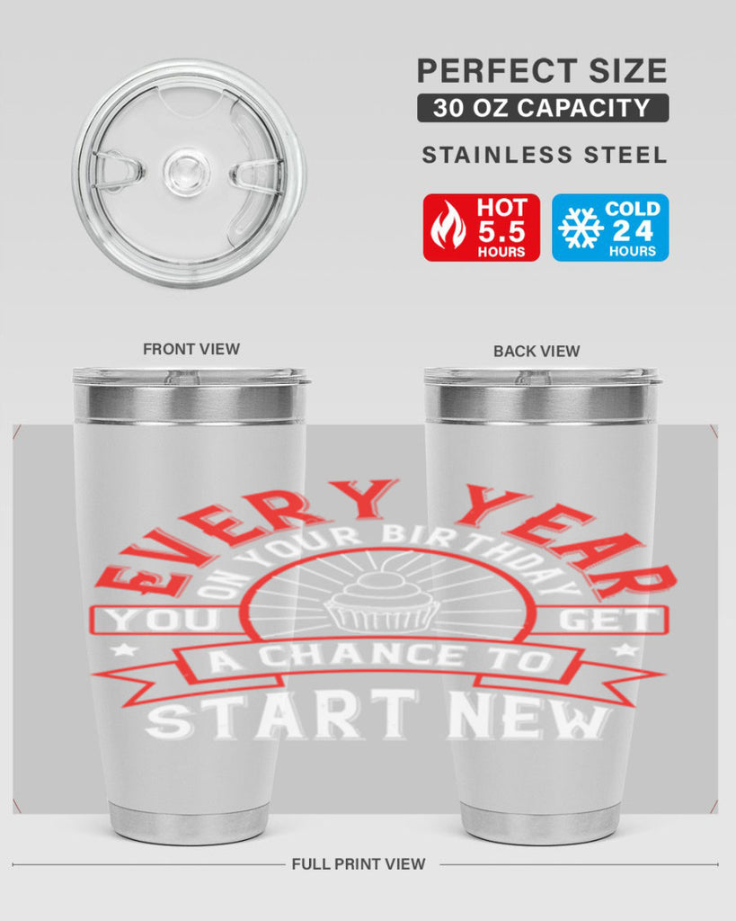 Every year on your birthday you get a chance to start new Style 86#- birthday- tumbler