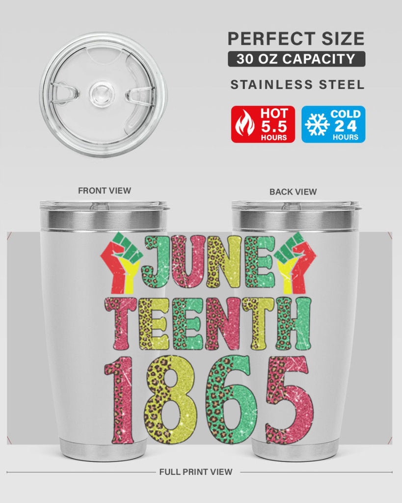 Fist Juneteenth Since 1865 Design Png 10#- Juneteenth- tumbler
