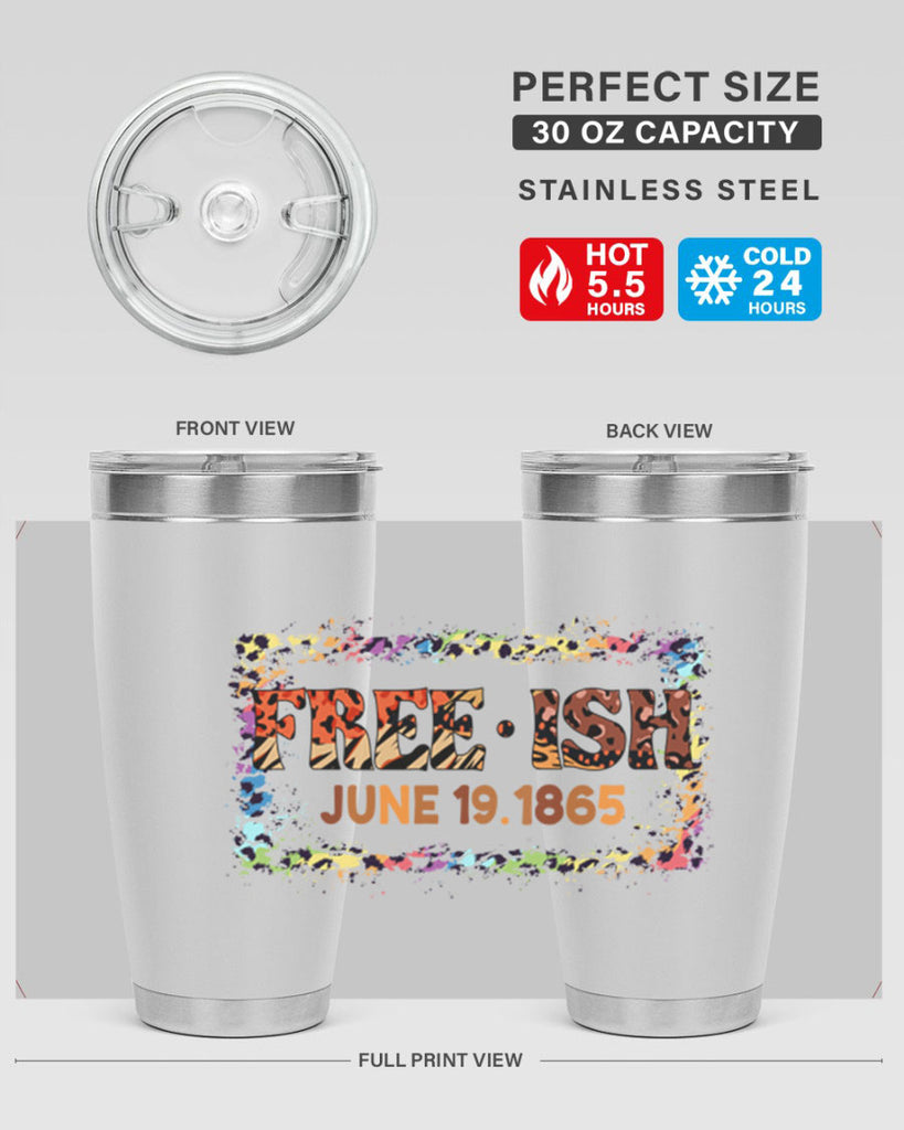 FreeIsh June 1865 Junteenth Png 32#- Juneteenth- tumbler