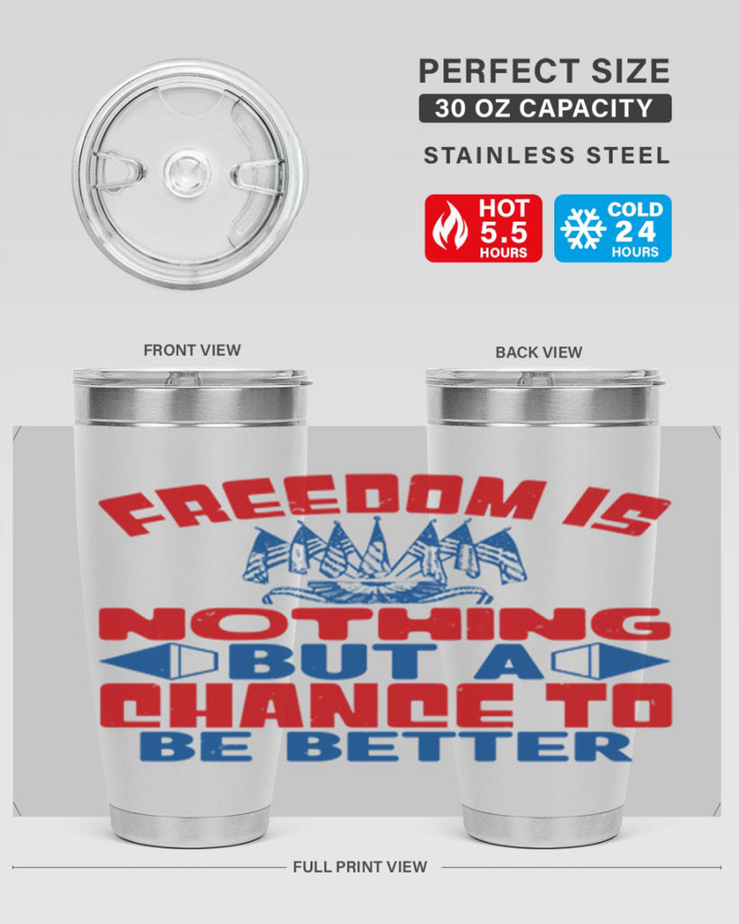 Freedom is nothing Style 6#- Fourt Of July- Tumbler