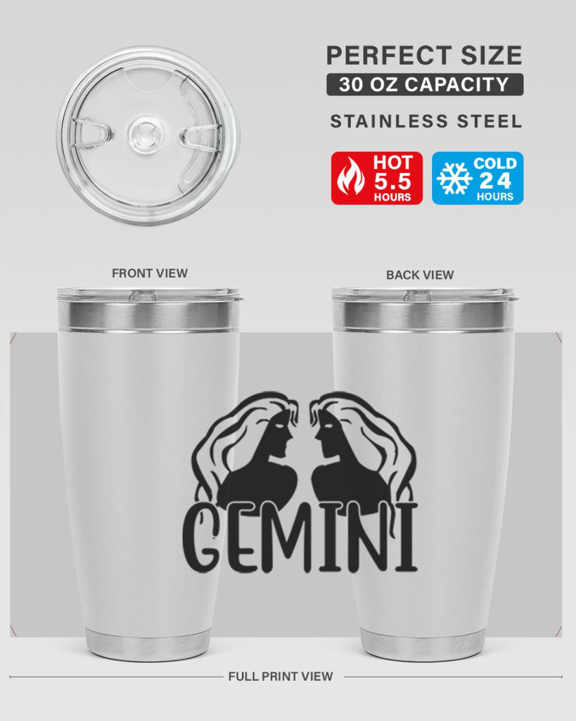 Gemini 227#- zodiac- Tumbler