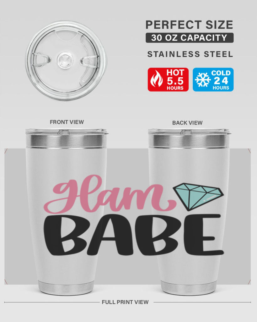 Glam Babe Style 98#- make up- Tumbler
