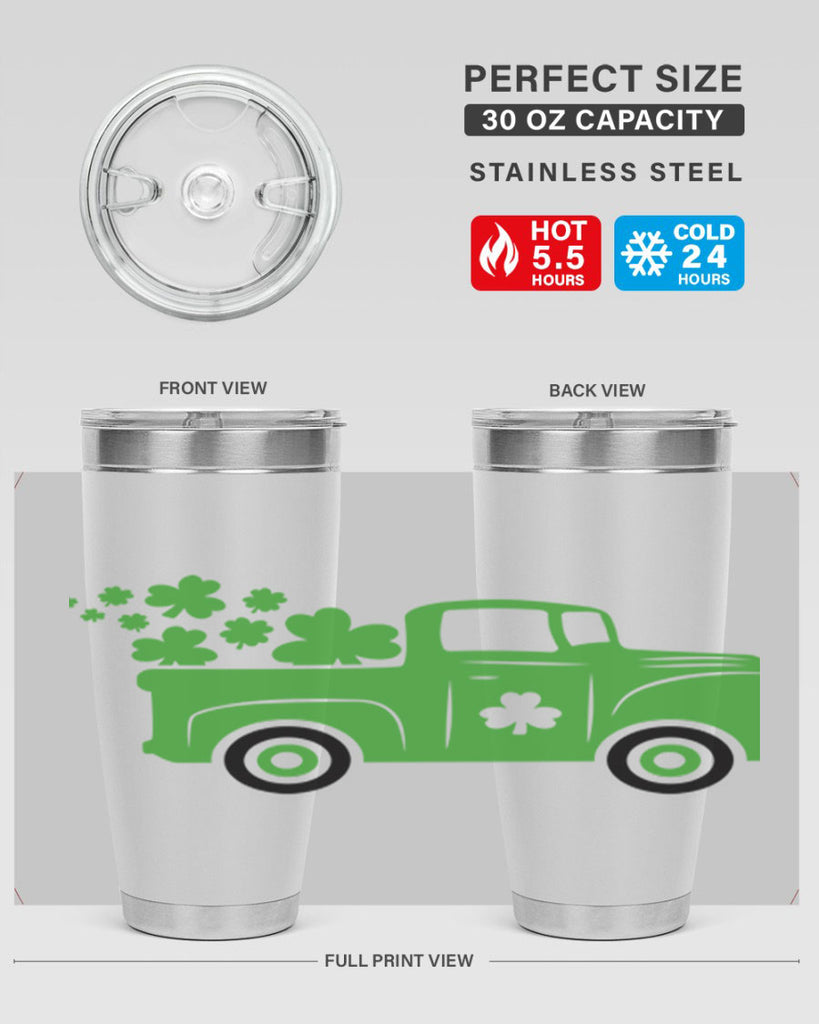 Green Truck Style 97#- St Patricks Day- Tumbler