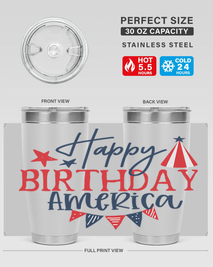 Happy Birthday america Style 30#- Fourt Of July- Tumbler