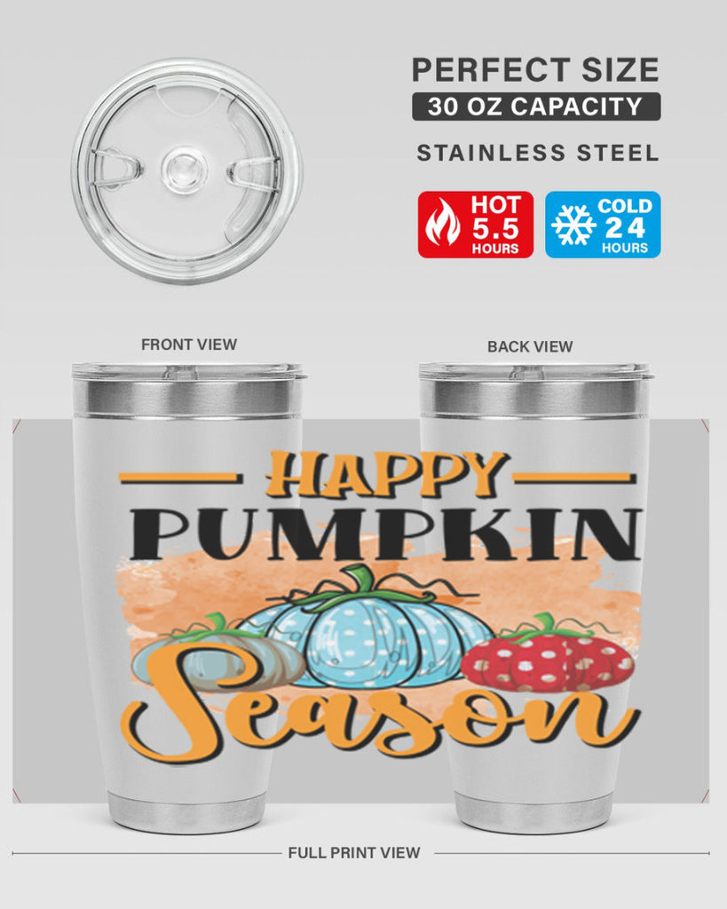 Happy pumpkin season 240#- fall- Tumbler