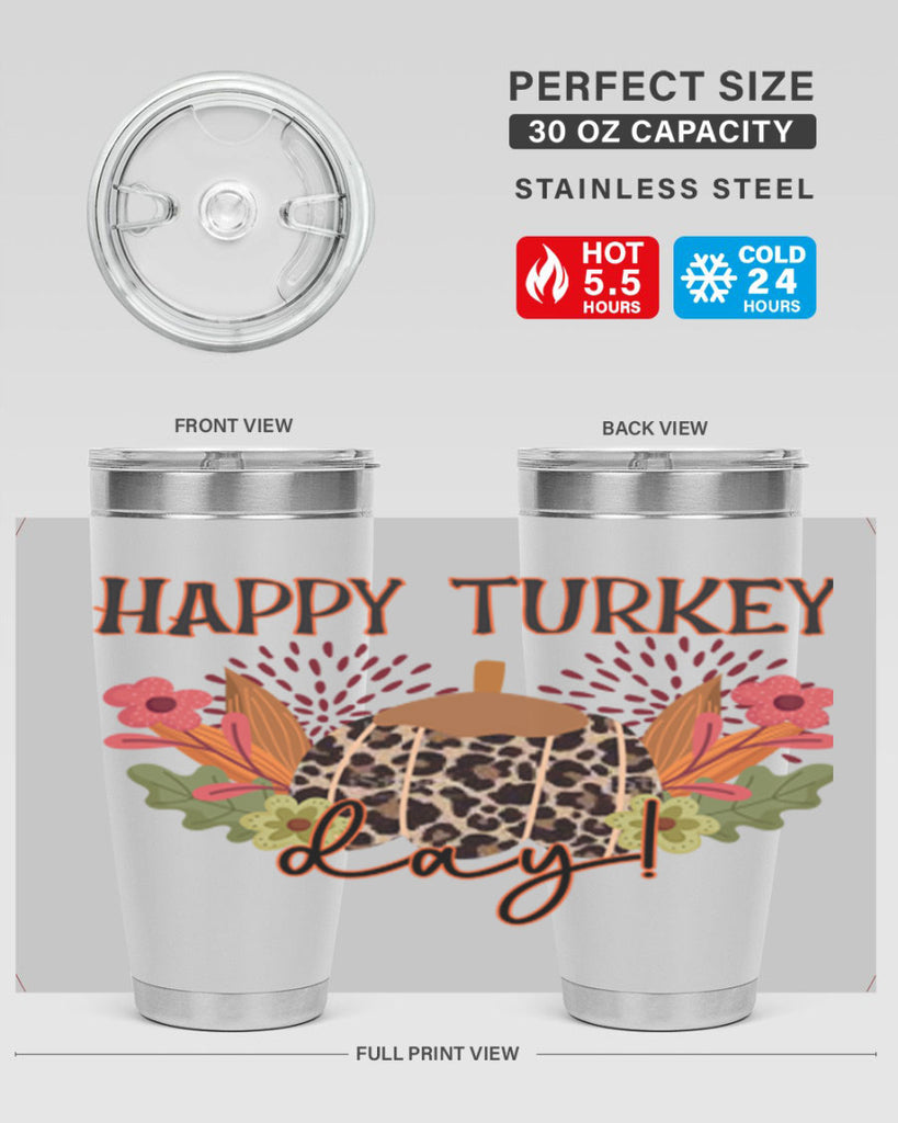Happy turkey day 253#- fall- Tumbler
