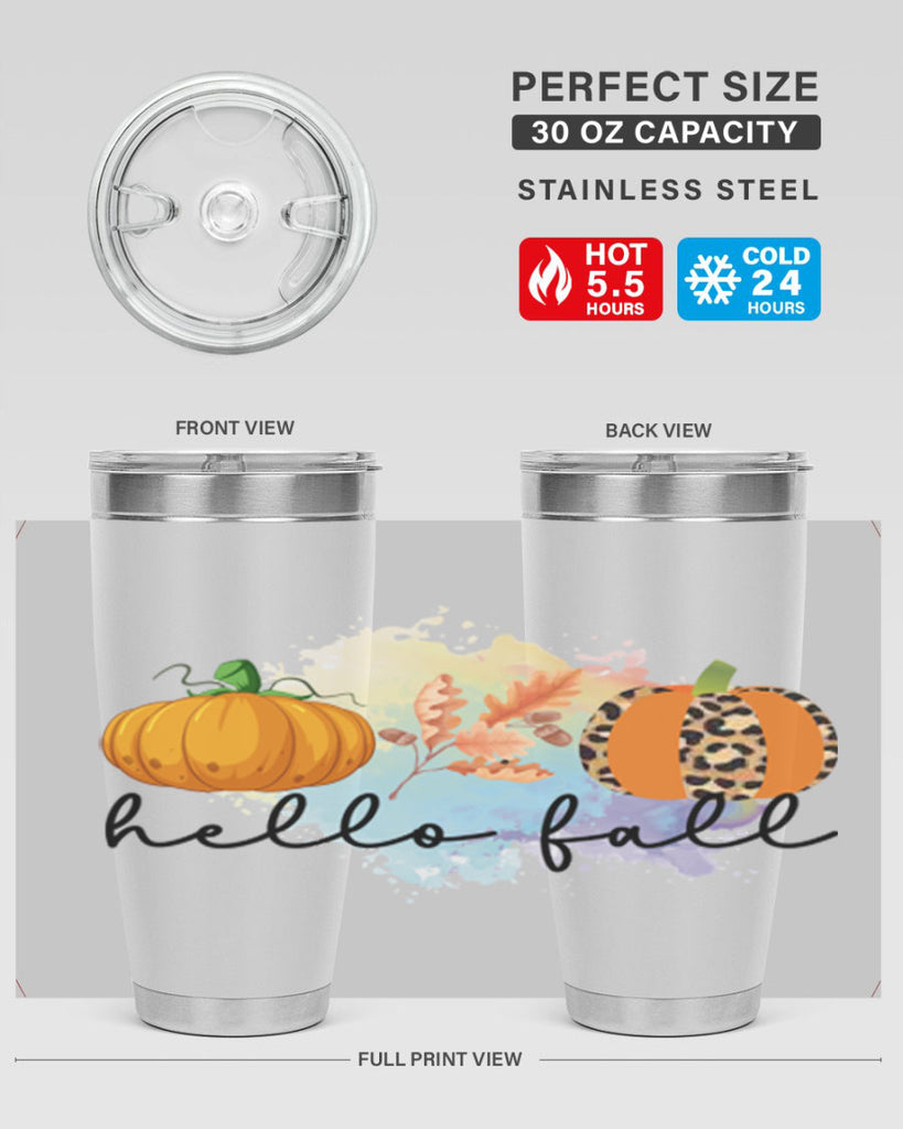 Hello Fall 277#- fall- Tumbler