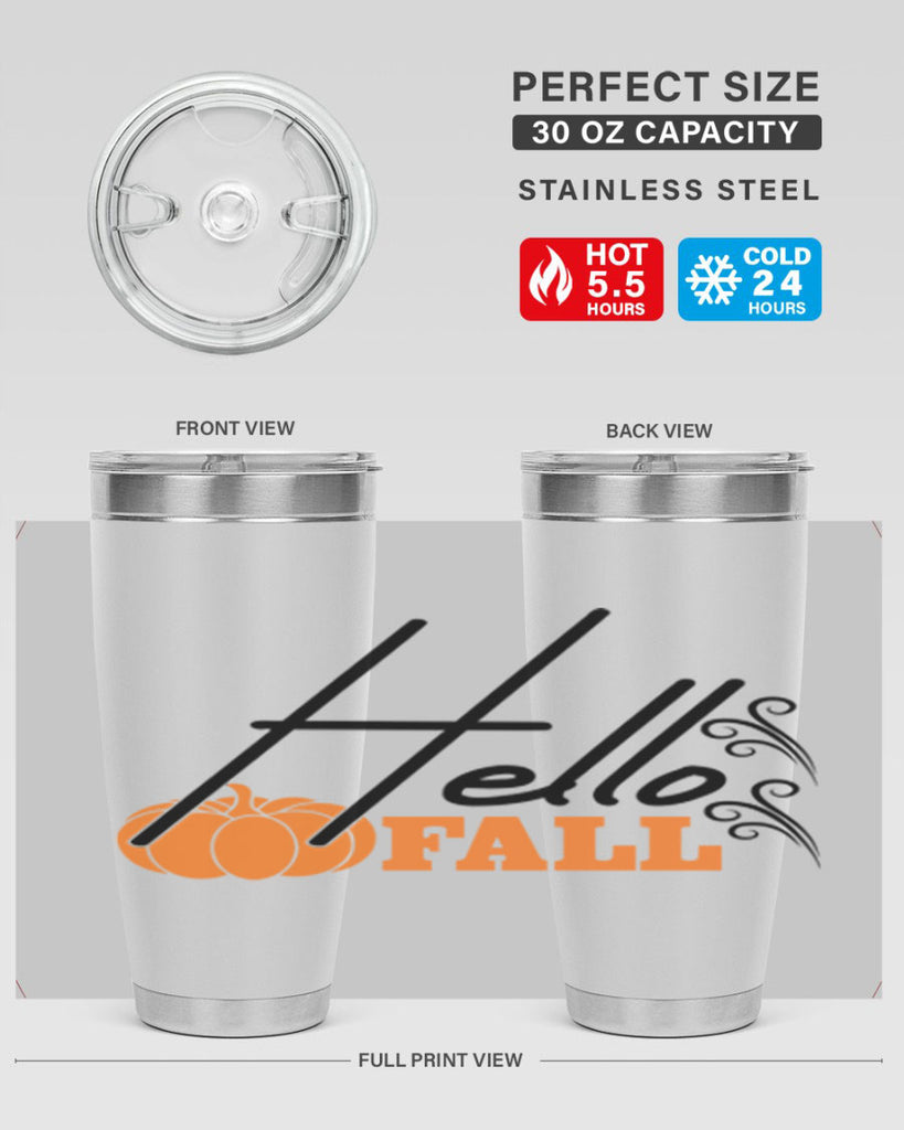 Hello Fall 281#- fall- Tumbler