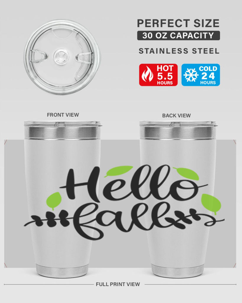Hello Fall 283#- fall- Tumbler