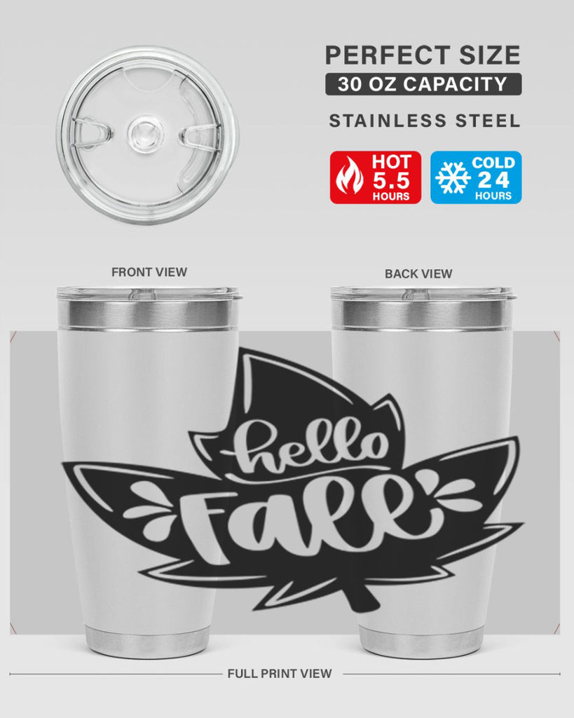 Hello Fall 494#- fall- Tumbler