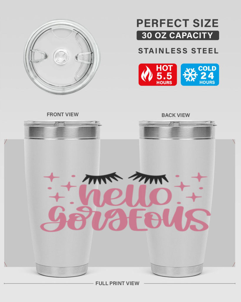 Hello Gorgeous Style 89#- make up- Tumbler