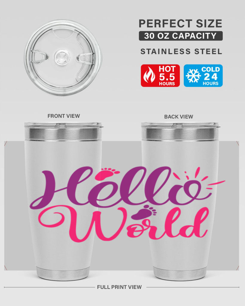 Hello World Style 260#- baby- tumbler