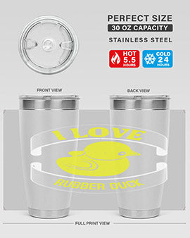 I Love Rubber duck Style 41#- duck- Tumbler