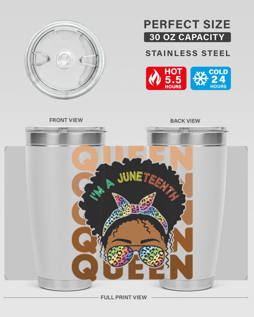 Juneteenth Queen Swag Black Melanin Png 26#- Juneteenth- tumbler