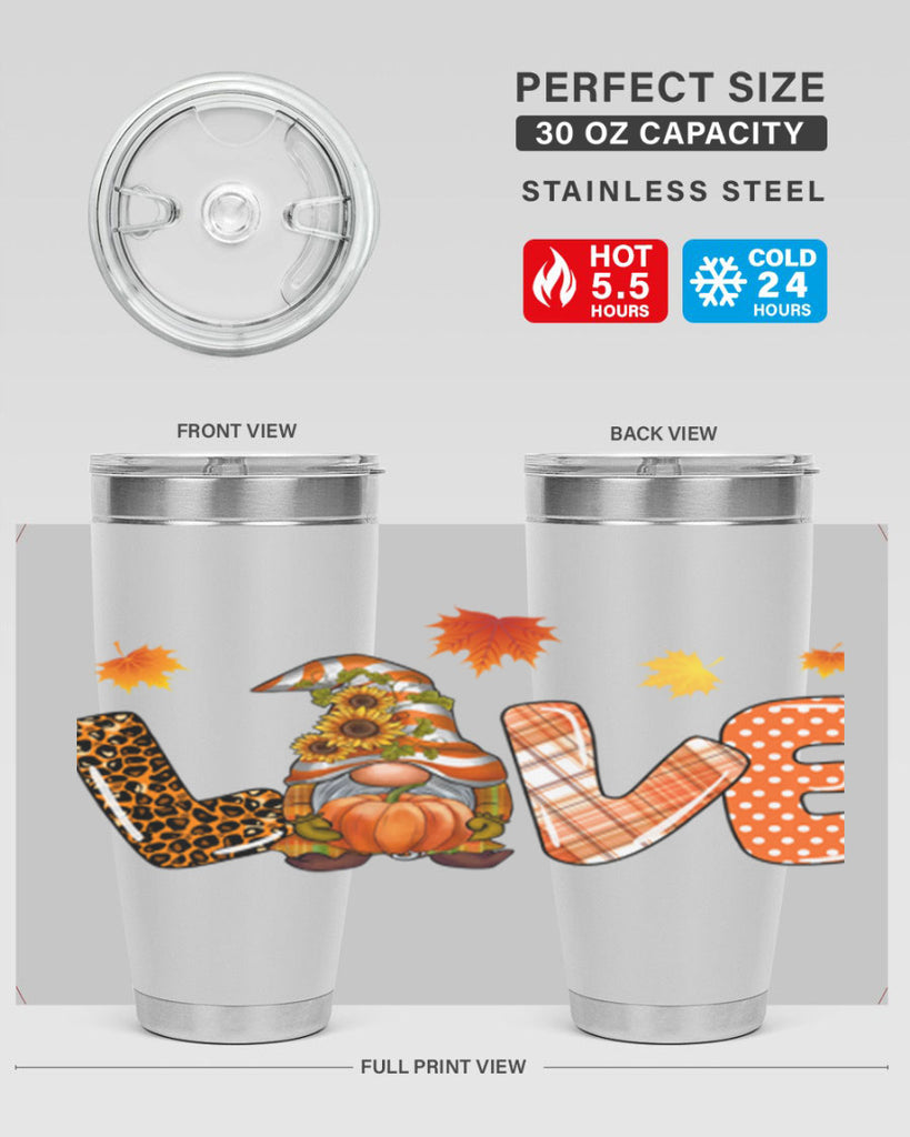 LOVEFallGnomeAutumn 416#- fall- Tumbler