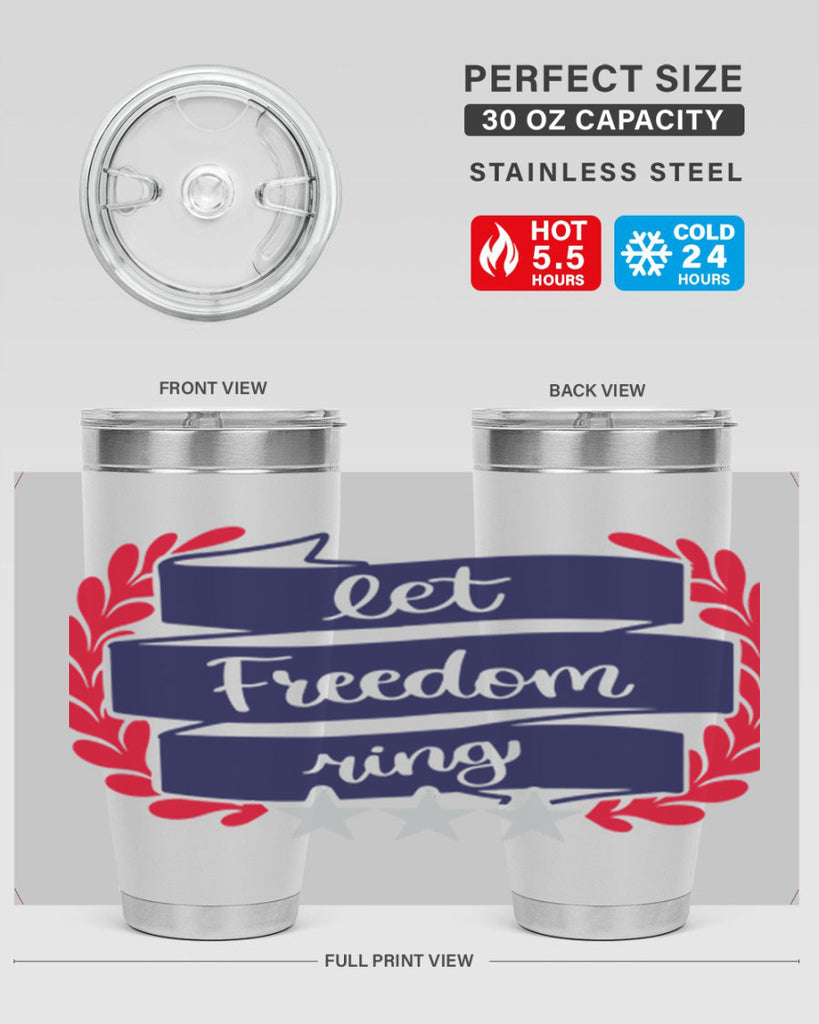 Let Freedom Ring Style 159#- Fourt Of July- Tumbler