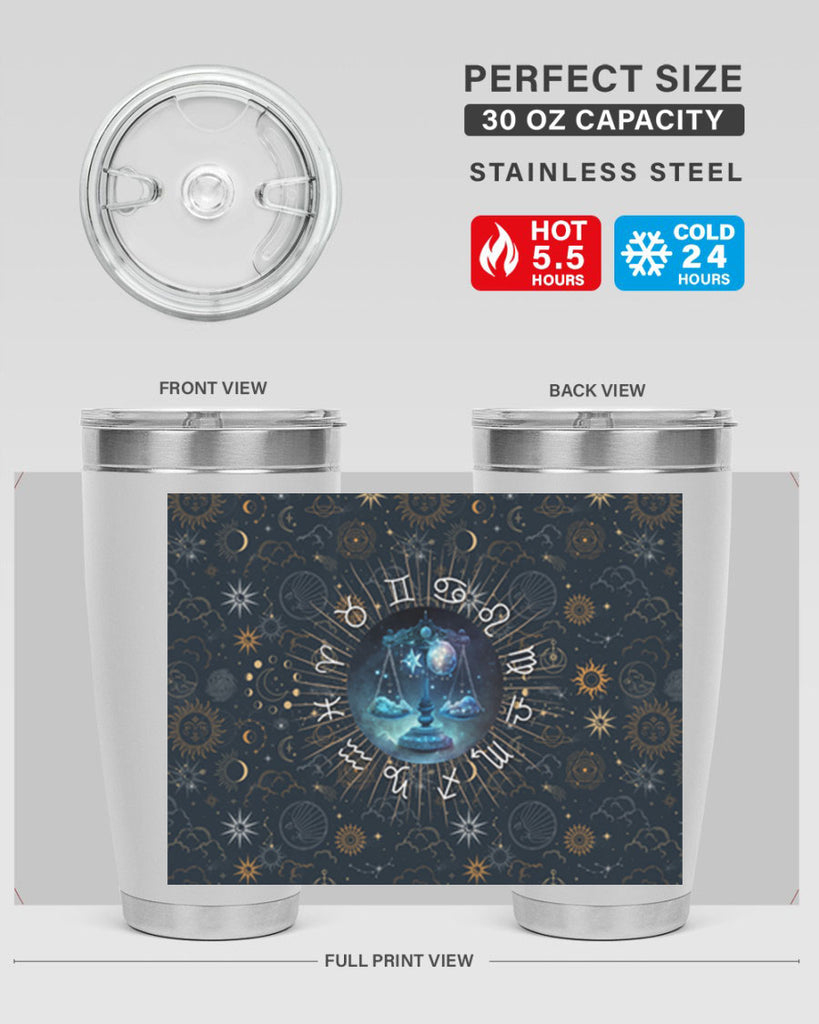 Libra Straight 317#- zodiac- Tumbler