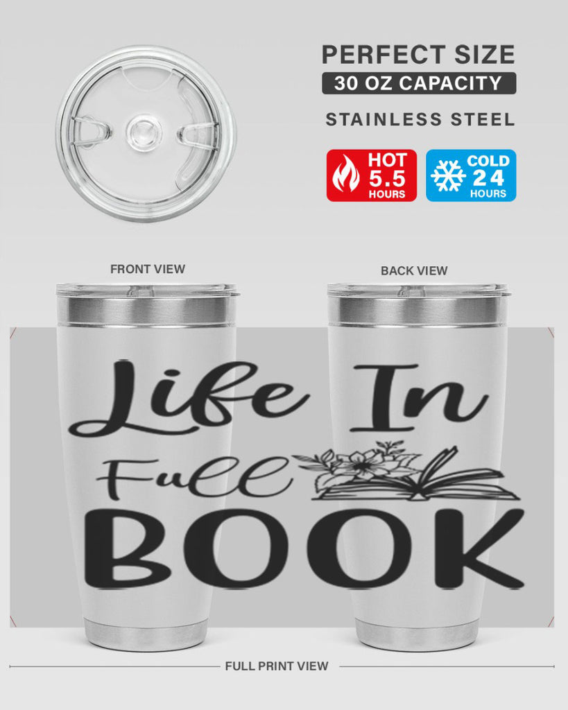 Life In Full Book 297#- spring- Tumbler