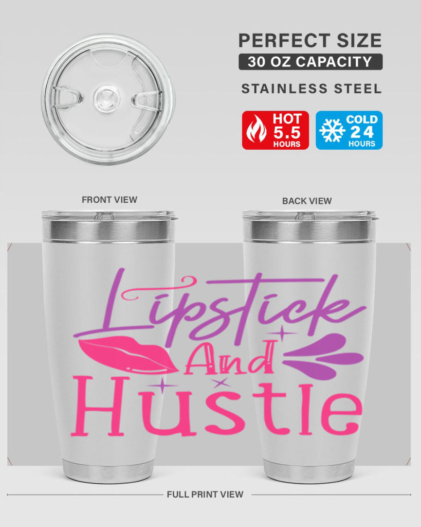 Lipstick And Hustle Style 229#- make up- Tumbler