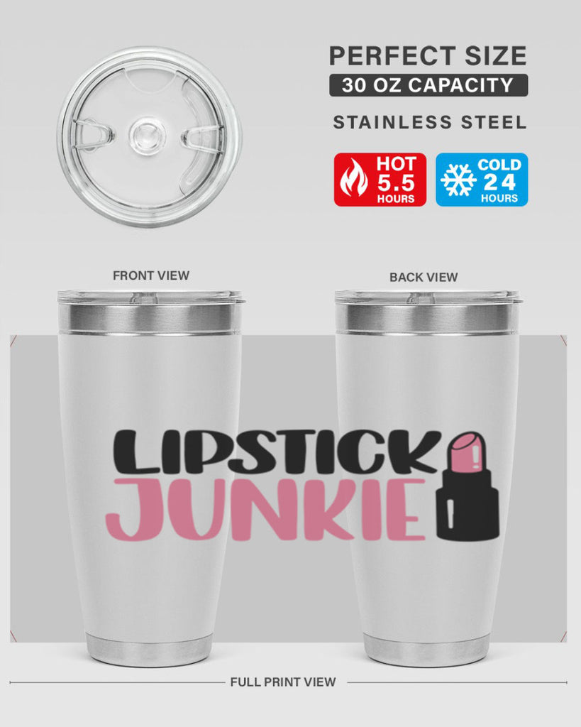 Lipstick Junkie Style 56#- make up- Tumbler