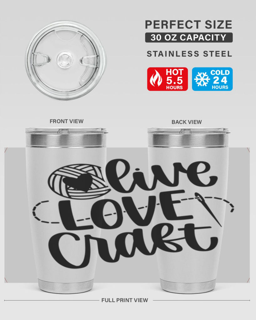 Live Love Craft 15#- crafting- Tumbler