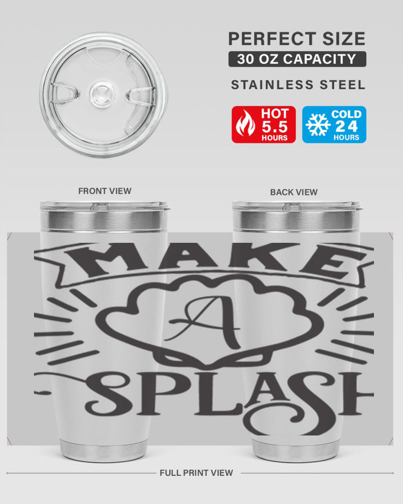 Make a splash 312#- mermaid- Tumbler