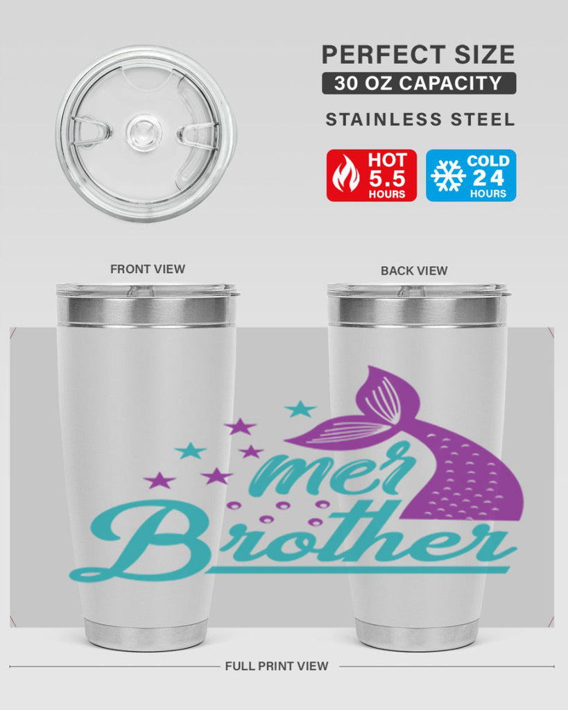 Mer Brother 323#- mermaid- Tumbler