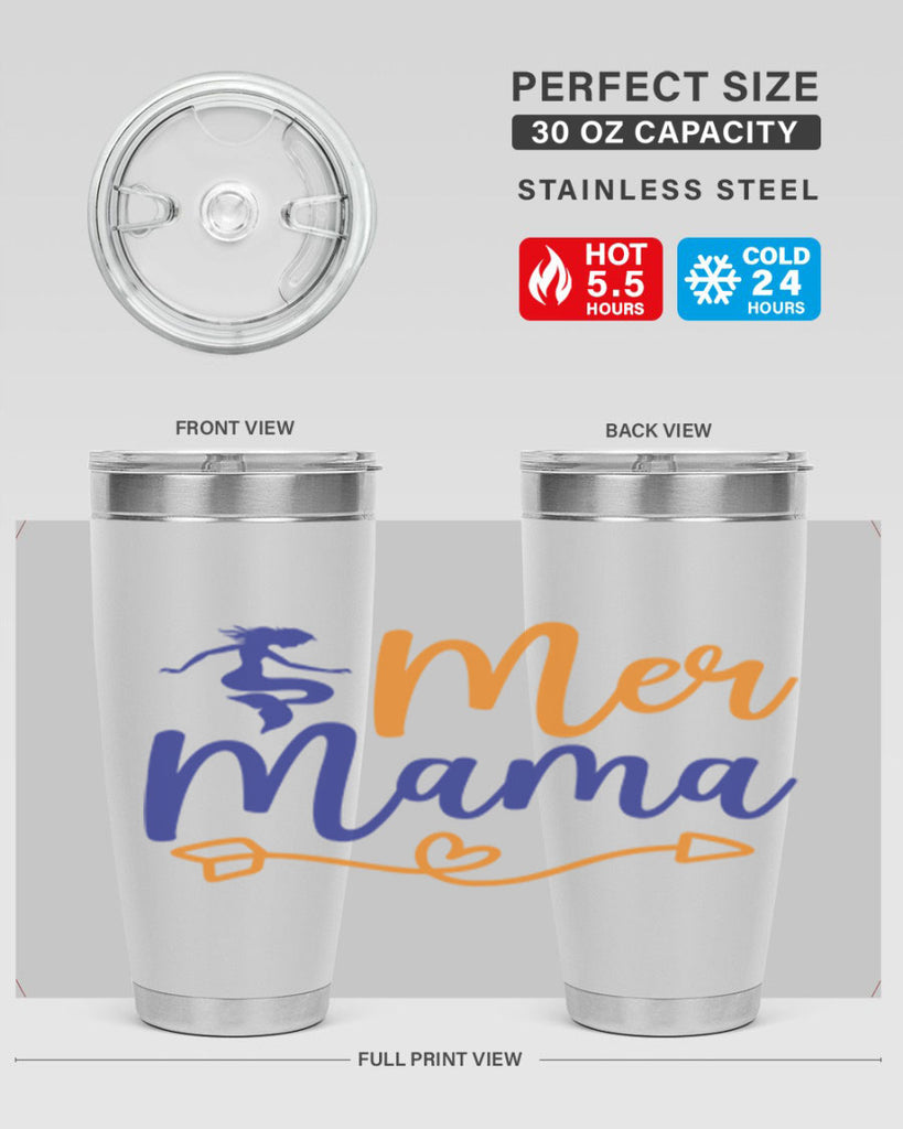 Mer Mama 331#- mermaid- Tumbler