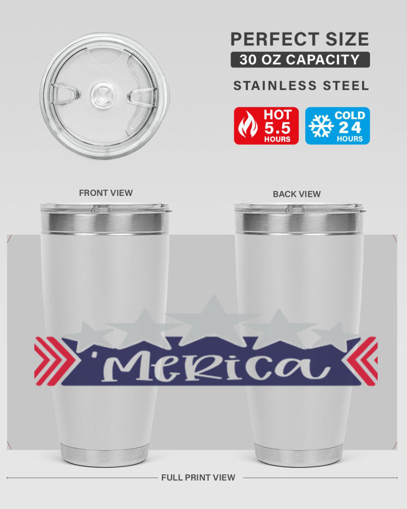Merica Style 135#- Fourt Of July- Tumbler
