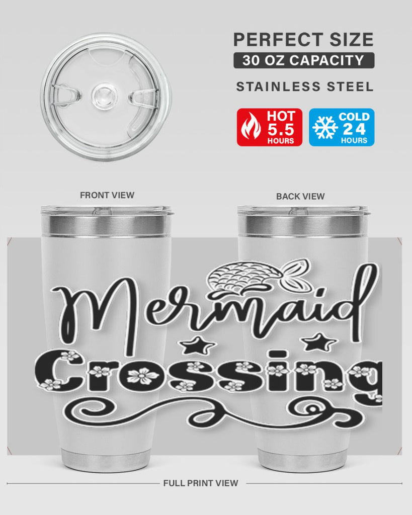 Mermaid Crossing 400#- mermaid- Tumbler