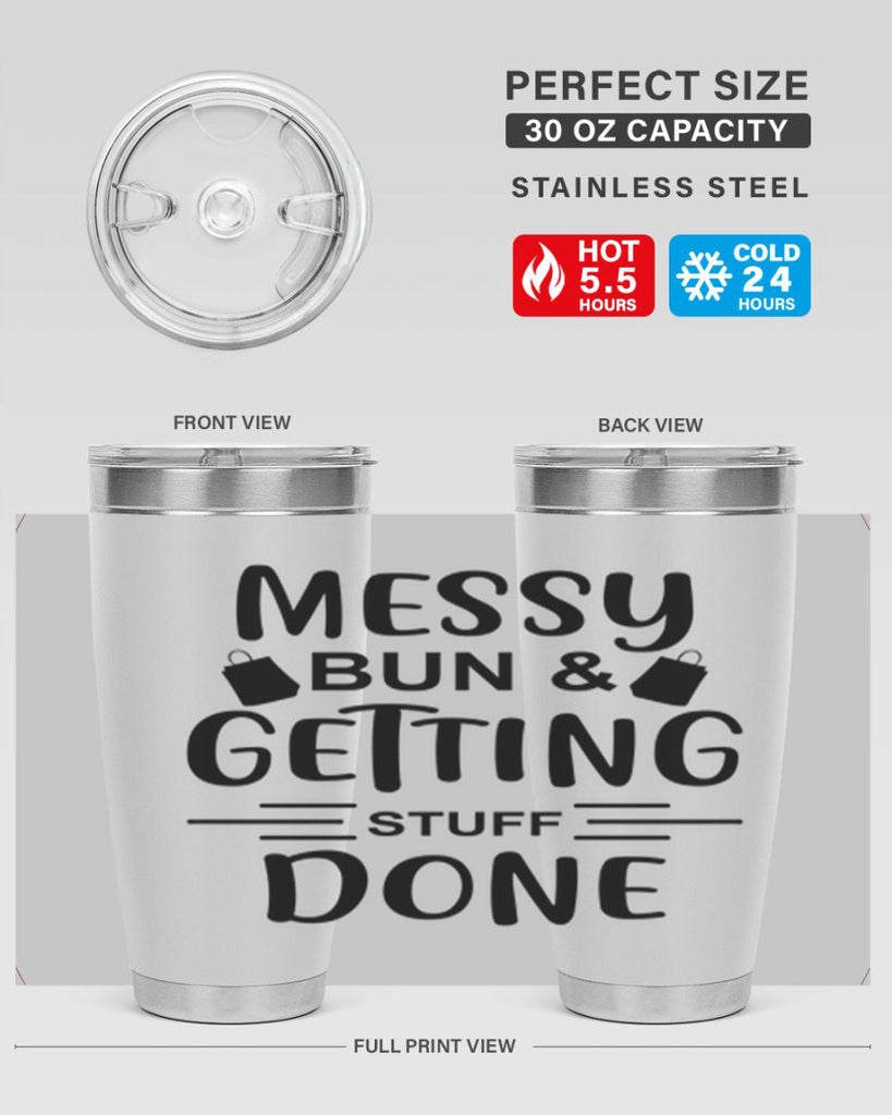Messy Bun Getting Stuff Done 120#- fashion- Cotton Tank