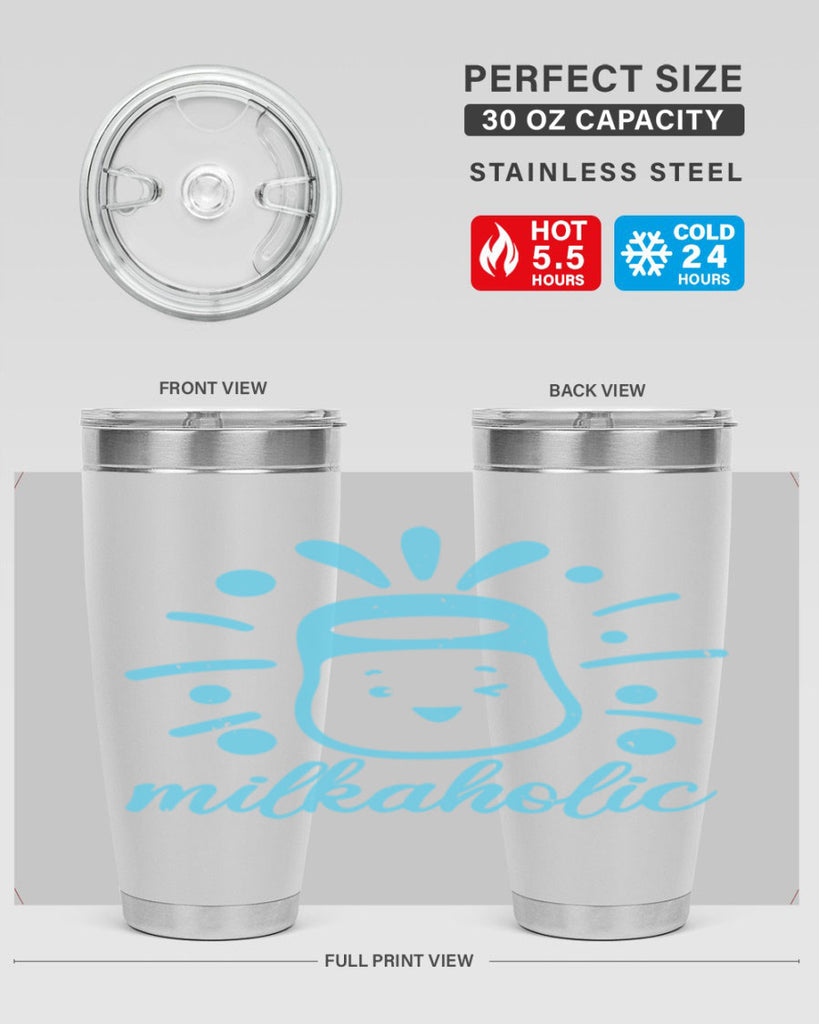 Milkaholic Style 29#- baby shower- tumbler