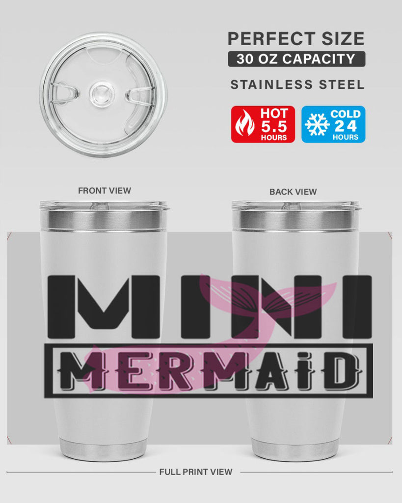 Mini mermaid 504#- mermaid- Tumbler
