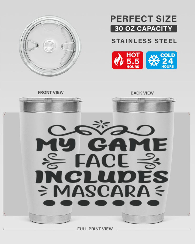 My Game Face Includes Mascara 128#- fashion- Cotton Tank
