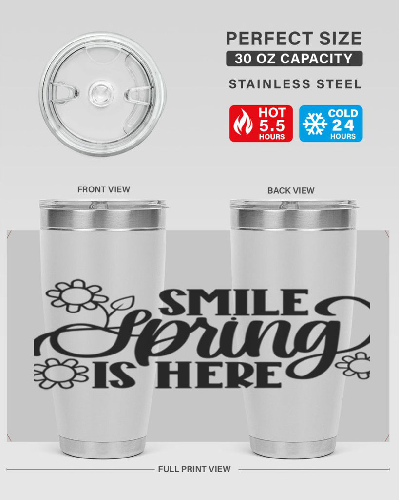 PNG_Smile Spring Is Here395#- spring- Tumbler