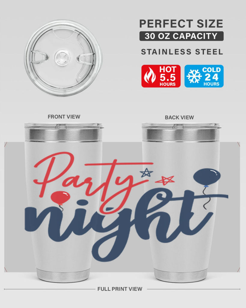 Party Night Style 84#- Fourt Of July- Tumbler