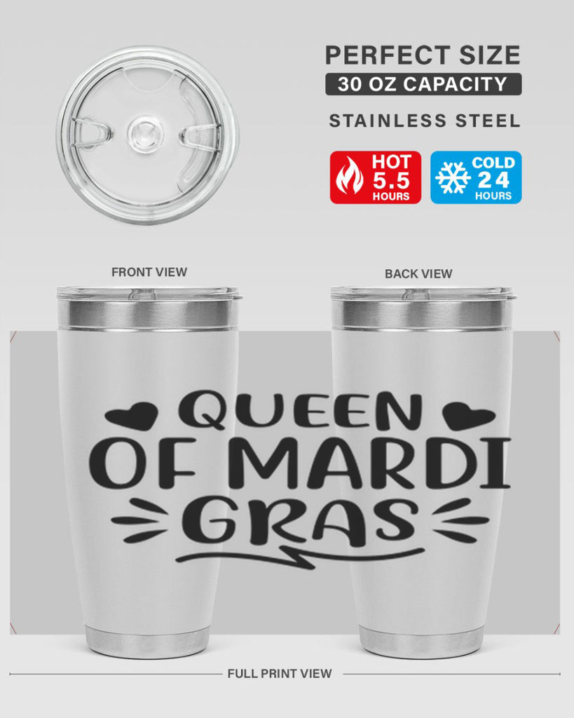 Queen Of Mardi Gras 133#- fashion- Cotton Tank