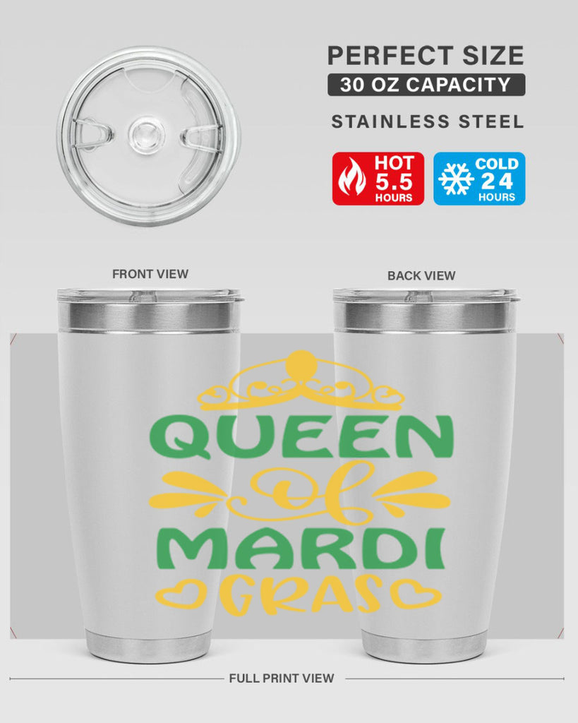 Queen Of Mardi Gras 134#- fashion- Cotton Tank