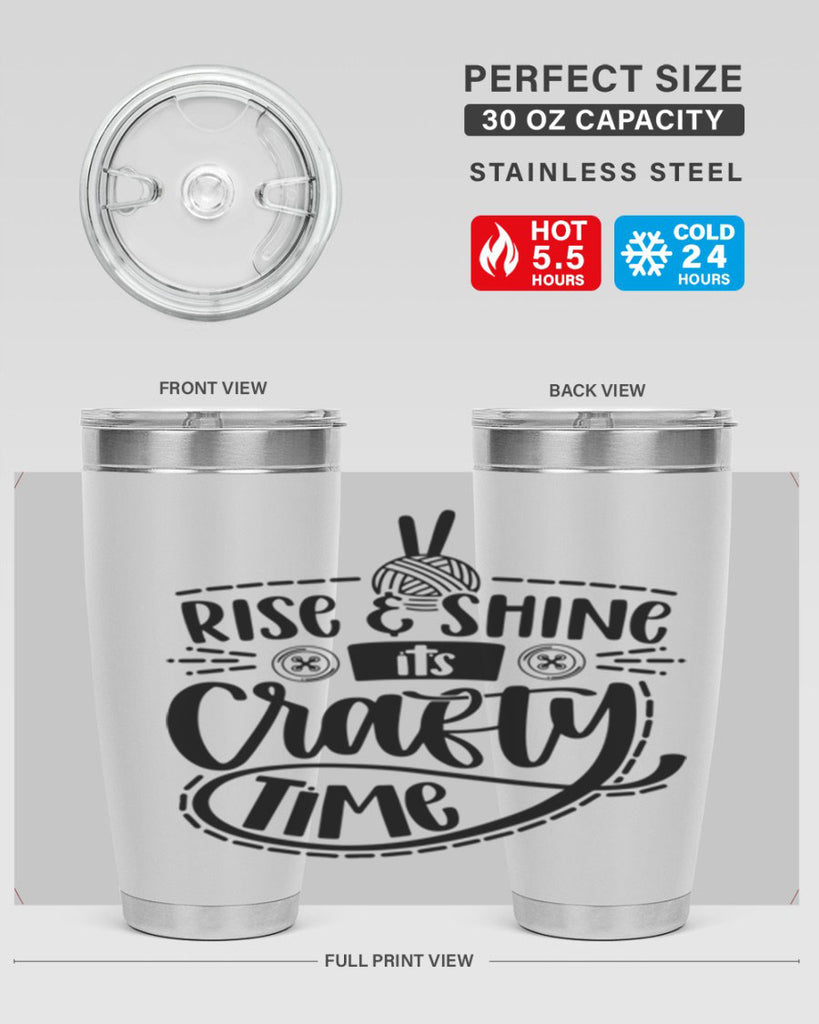 Rise Shine Its Crafty Time 9#- crafting- Tumbler