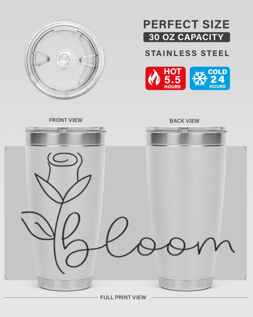 Rosebud line bloom400#- spring- Tumbler