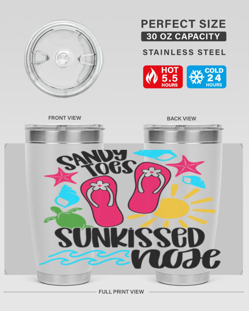 Sandy Toes Sunkissed Nose Style 27#- summer- Tumbler