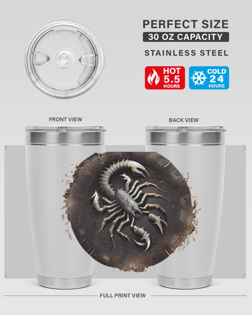 Scorpius 467#- zodiac- Tumbler