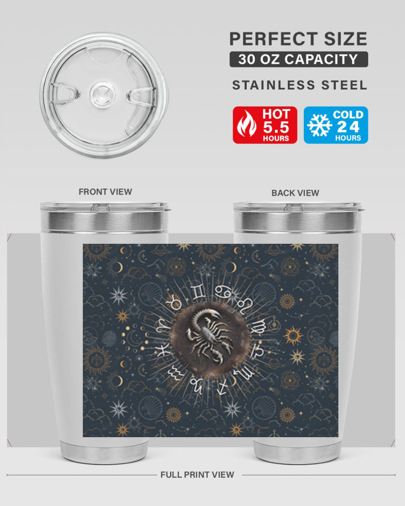 Scorpius Straight 466#- zodiac- Tumbler
