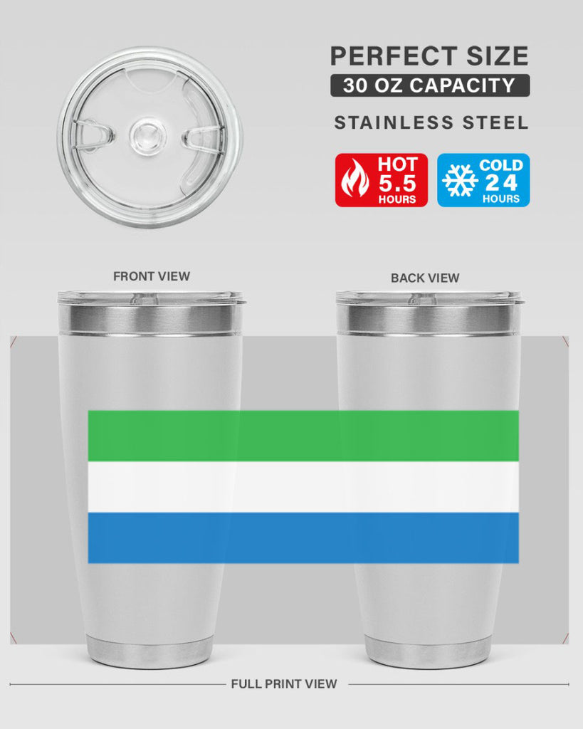 Sierra Leone 42#- world flags- Tumbler
