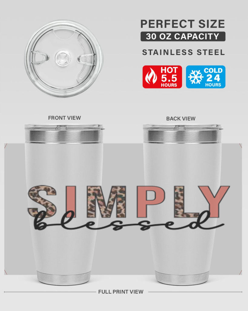 Simply blessed 575#- fall- Tumbler