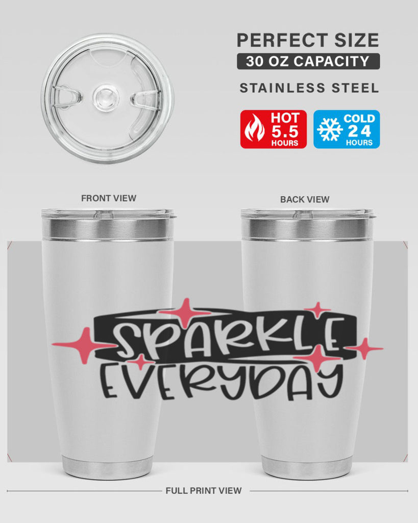 Sparkle Everyday Style 20#- make up- Tumbler