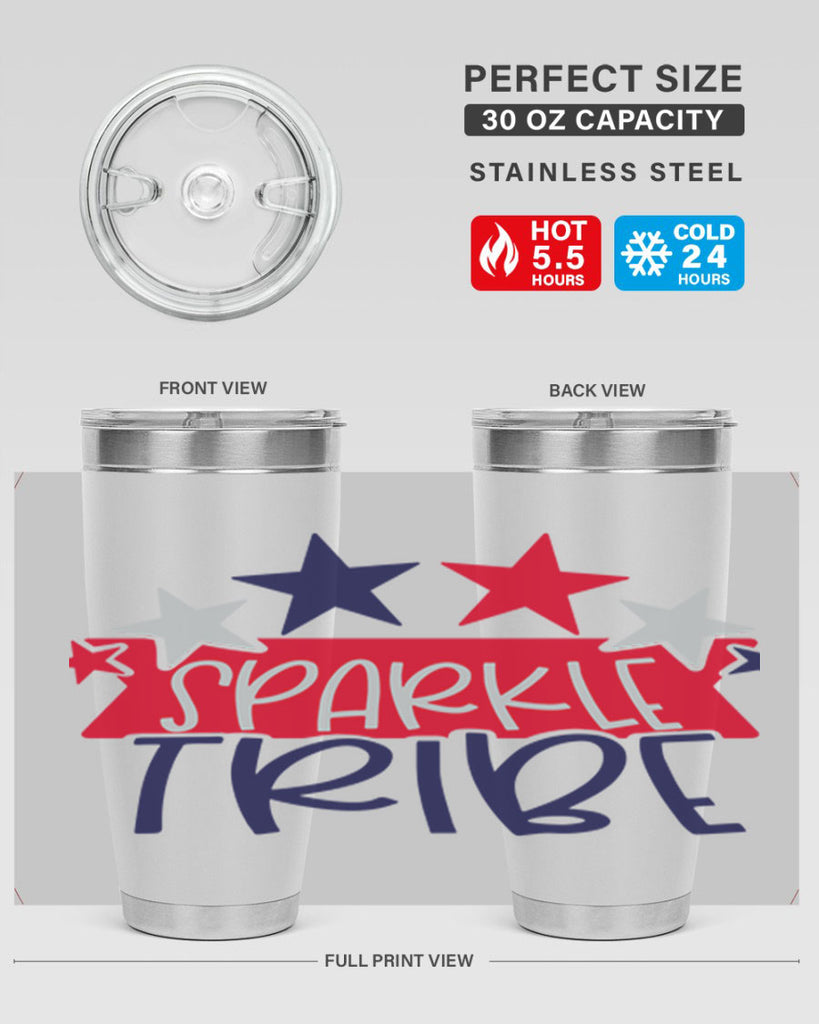 Sparkle Tribe Style 172#- Fourt Of July- Tumbler