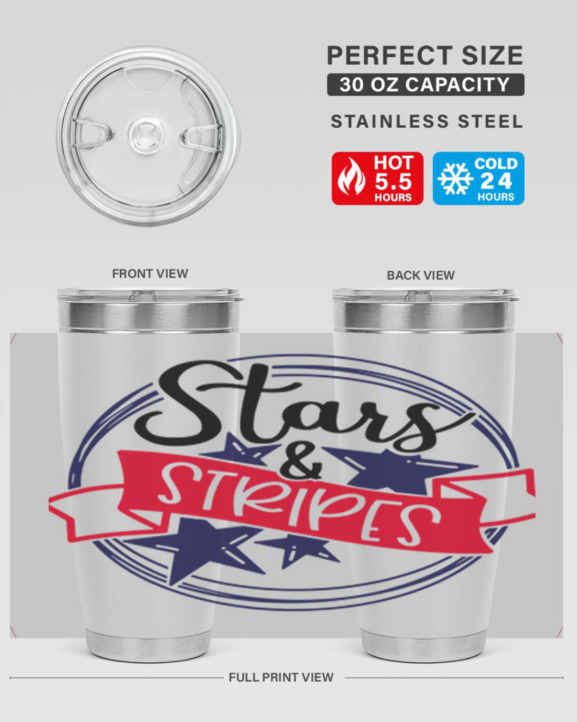 Stars StripeS Style 174#- Fourt Of July- Tumbler